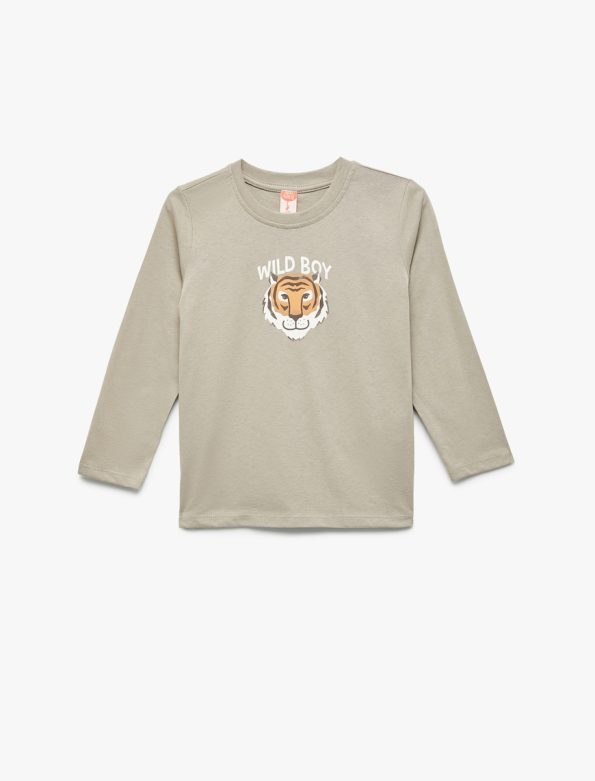 Baby Boy Tiger Printed T-Shirt