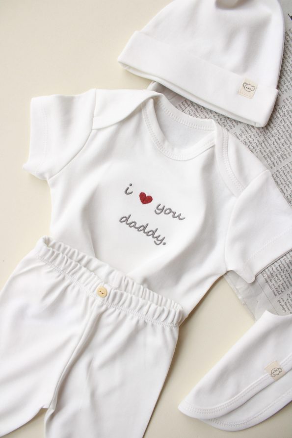 Embroidered Dad 5-Piece Newborn Set