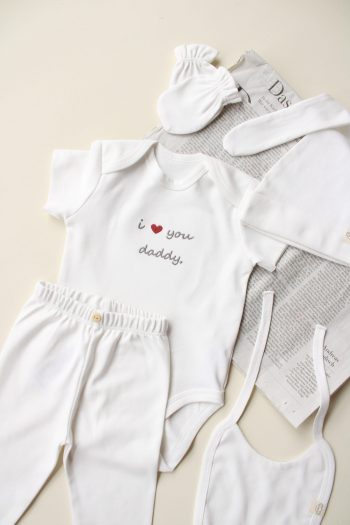 Embroidered Dad 5-Piece Newborn Set