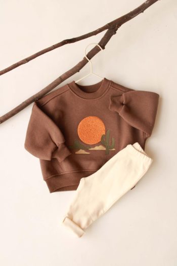 Mountain Embroidered Baby Outfit