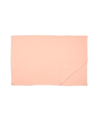 Muslin Baby Sheet (Washed) 120X150cm +/- 2cm Powder Pink