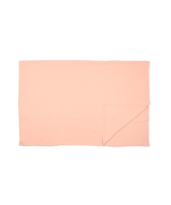 Muslin Baby Sheet (Washed) 120X150cm +/- 2cm Powder Pink
