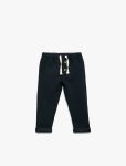 Baby Boy Fleece-Lined Cuffed Button-Up Sweatpants