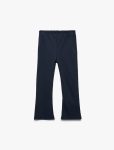 Girls' Cotton Elastic Waist Basic Flared Leggings