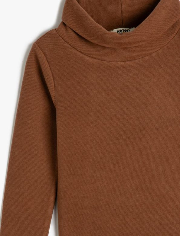 Girl Basic T-Shirt Long Sleeve Turtleneck