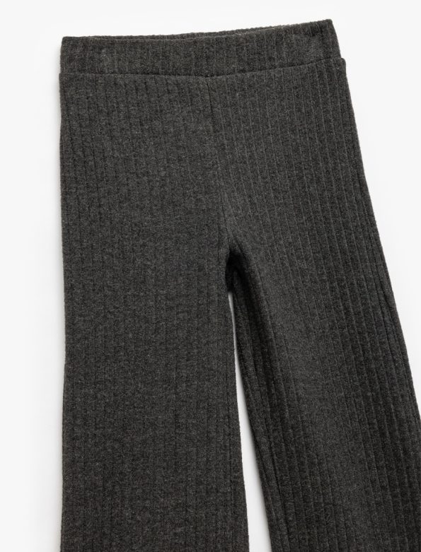 Girls' Baby Elastic Waist Viscose Blend Basic Leggings