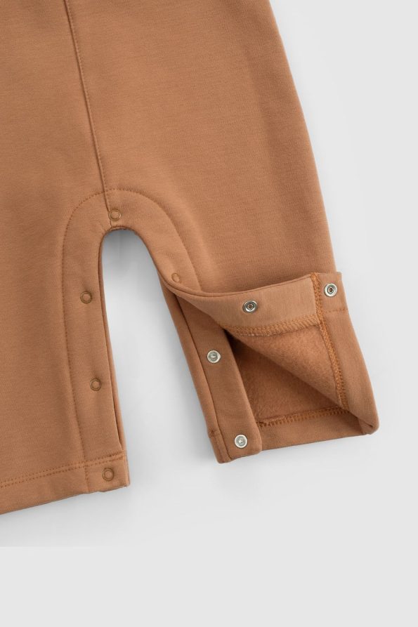 Organic Cotton Baby Overall Brown