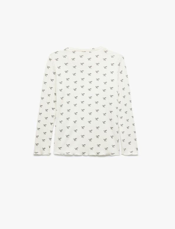 Girl Bow Printed T-Shirt