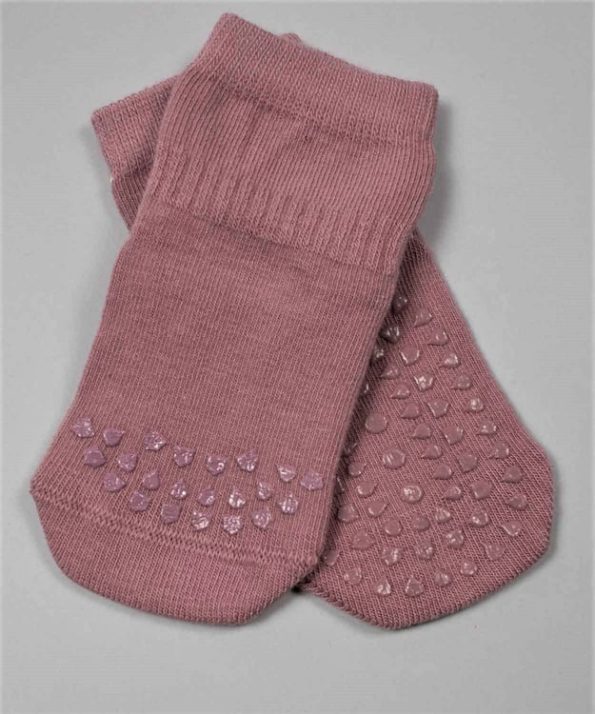 Crawling and Non-Slip Socks 6-24 Months Rose Dust