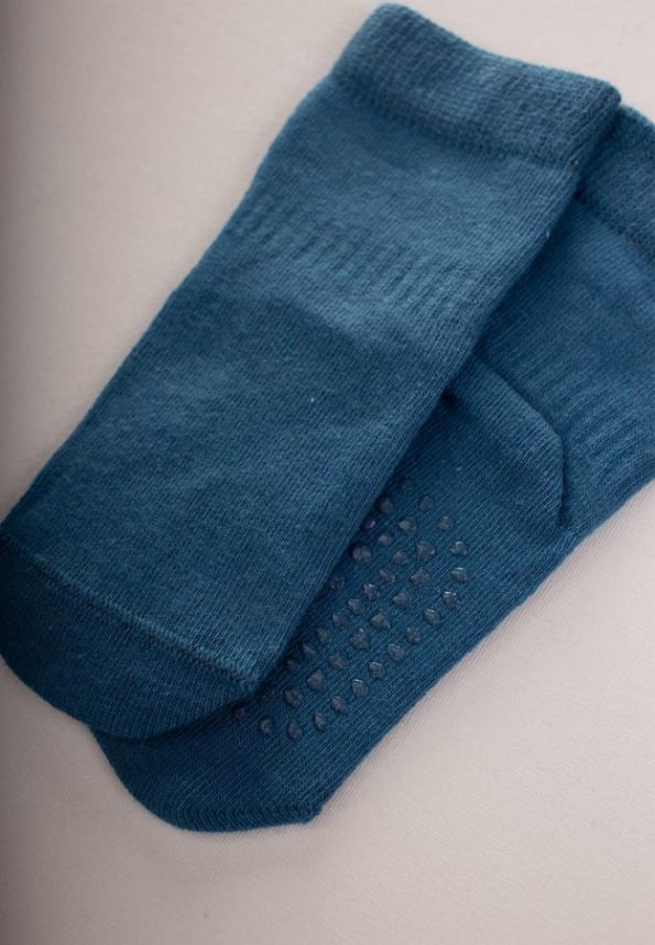 Non-Slip Crawling Socks Indigo Blue