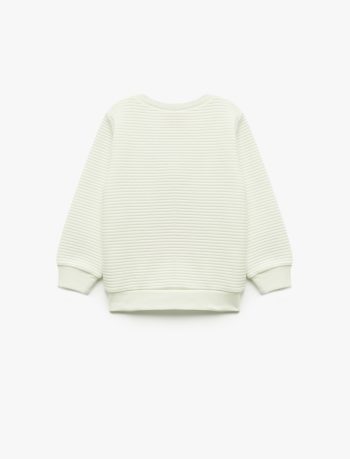 Girls' Baby Long Sleeve Embroidered Sweatshirt