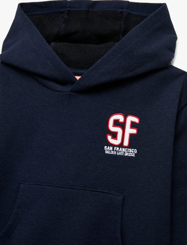 Baby Boy Printed Hooded Sweatshirt