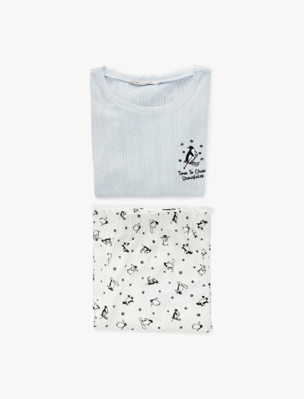 Printed Pajama Set
