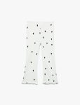Girls' Cotton Heart Print Flared Leggings