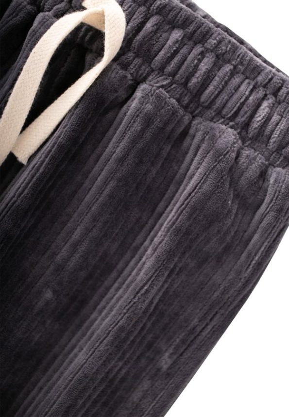 Corduroy Jogger Pants for Kids Ages 1-10 in Dark Gray