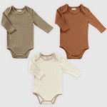 Flavor Organic Long Sleeve Bodysuits - Set of 3