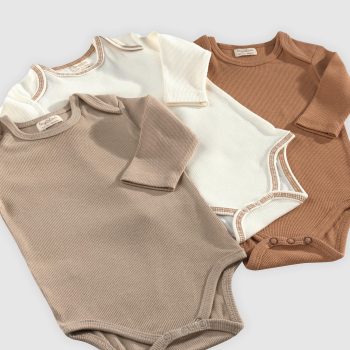 Flavor Organic Long Sleeve Bodysuits - Set of 3