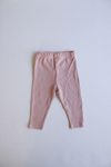 Rose Dust Ribbed Baby Leggings