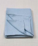Woven Pattern Baby Cotton Blanket 93X100 cm +/- 3 cm Blue