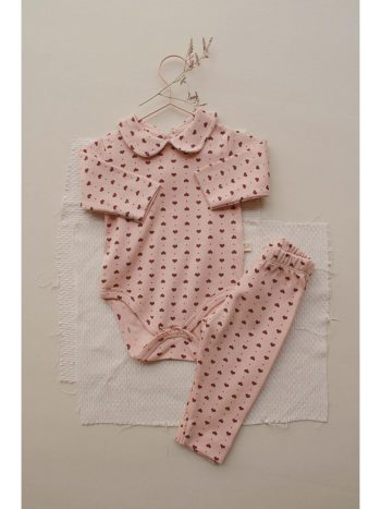 Printed Crew Neck T-Shirt and Pant for Baby Girls