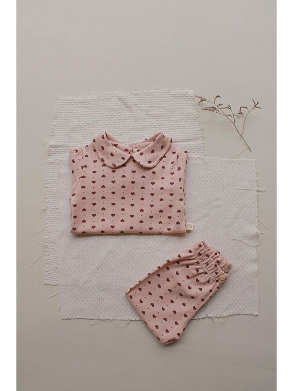 Printed Crew Neck T-Shirt and Pant for Baby Girls