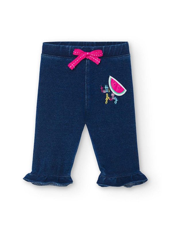 Ribbon Detail Girls' Sweater and Leggings Set