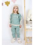Three-piece set: pants, hat, and sweatshirt