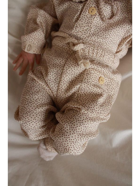 Floral Print Crew Neck Baby Girl Sweatshirt Set