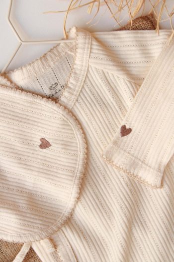 Embroidered Heart 5-Piece Newborn Set