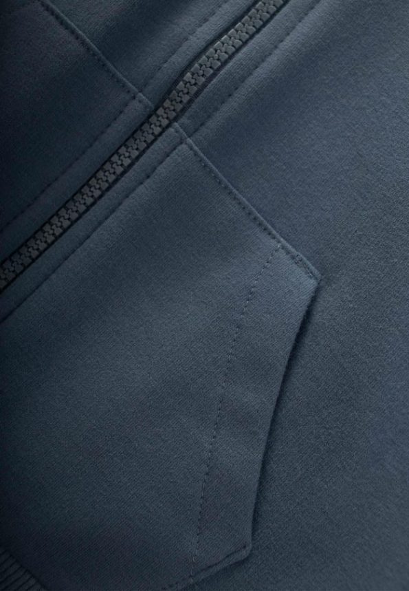 Hooded Zipper Cardigan 1-14 Years Navy Blue