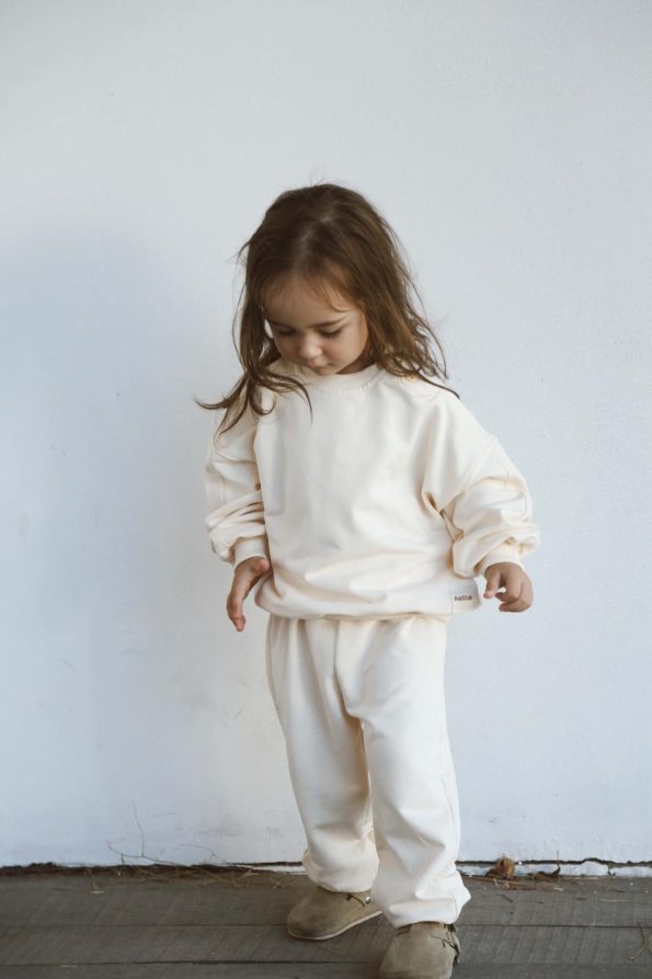 Cream Back Printed Seasonal Tracksuit Set