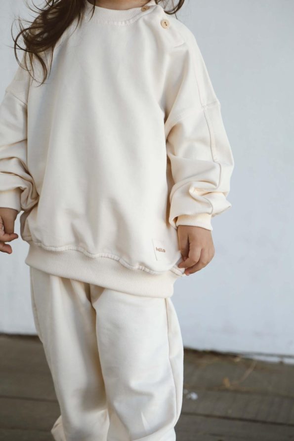 Cream Back Printed Seasonal Tracksuit Set