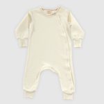 Cream Organic Baby Romper
