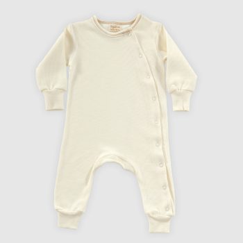 Cream Organic Baby Romper
