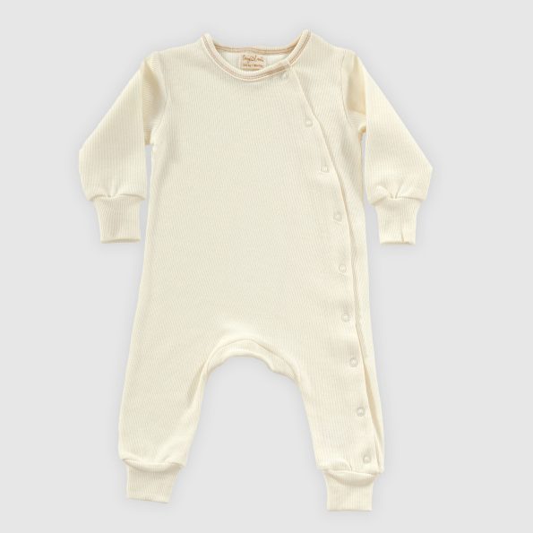 Cream Organic Baby Romper