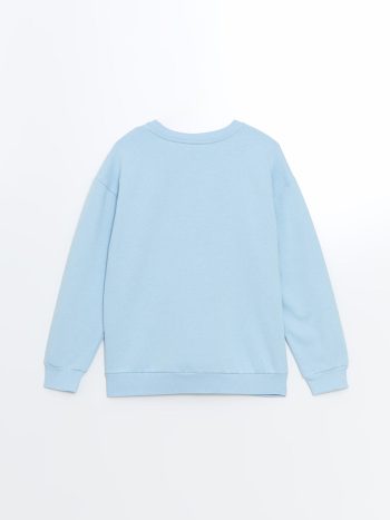 KidsMavi Girls' Thick Crew Neck Sweatshirt
