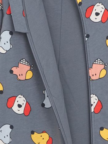 LCW Baby Gray 1 Tog Crew Neck Long Sleeve Baby Boy Romper