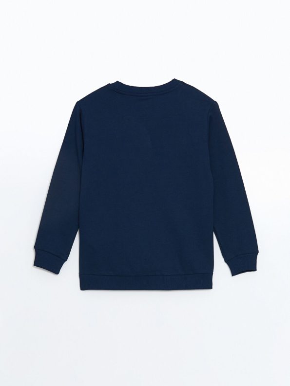 LCW Kids Navy Blue Crew Neck Boys Sweatshirt