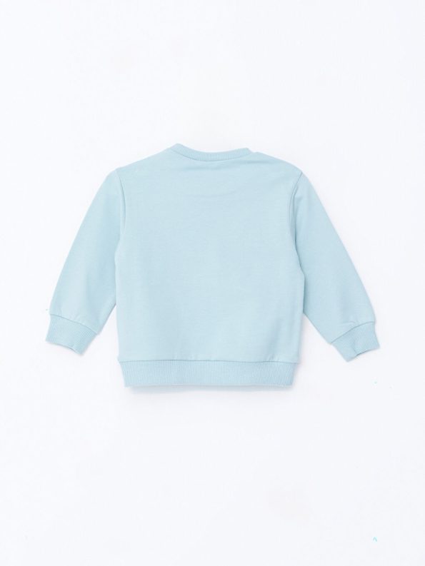 LCW babyMavi Long Sleeve Printed Crew Neck Baby Boy Sweatshirt Set