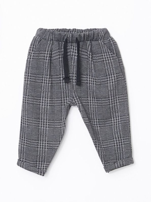 LCW Baby Green Collar Baby Boy Sweatshirt and Pants Set