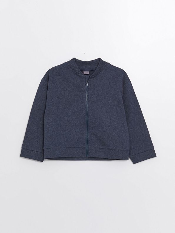 Girls' Long Sleeve Crew Neck Knit Sweater