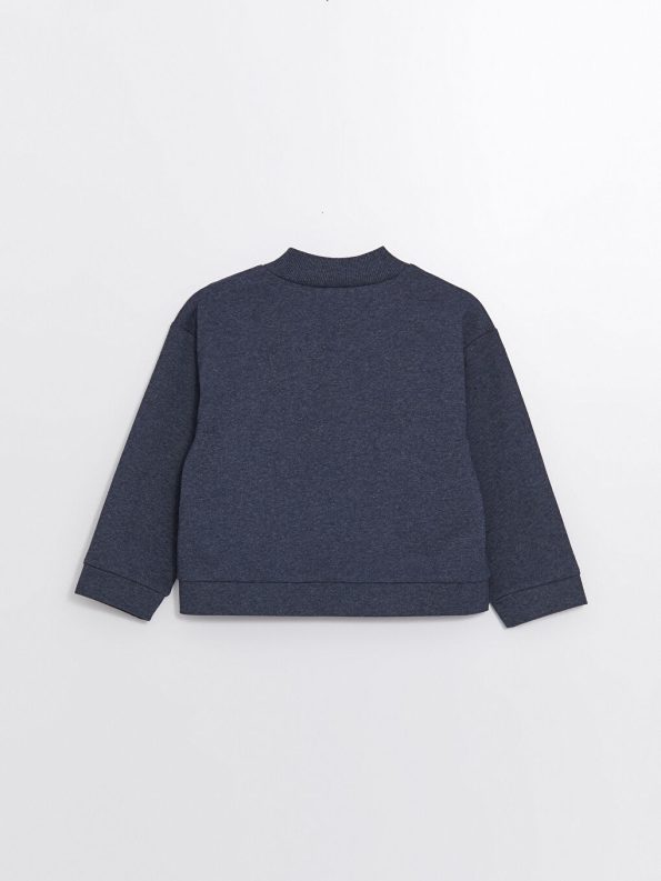 Girls' Long Sleeve Crew Neck Knit Sweater