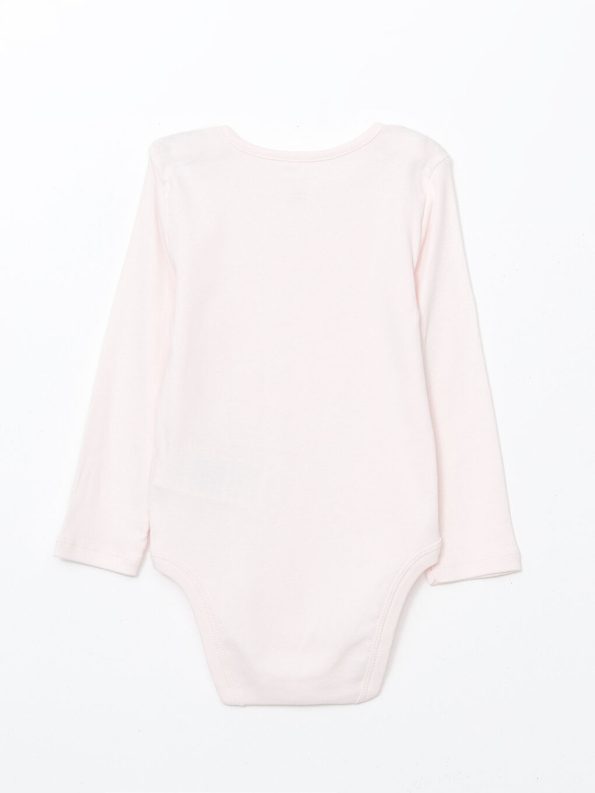 Cotton Crew Neck Baby Girl Bodysuit Set of 3