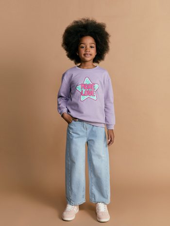 Girls' long-sleeved blouse