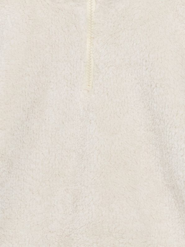 LCW Kids Beige Collared Plush Girls' Sweatshirt