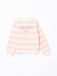 LCW Kids Pink Crew Neck Girls Sweatshirt