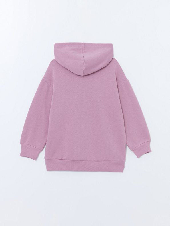 LCW Kids Purple Hooded Sweatshirt for Girls