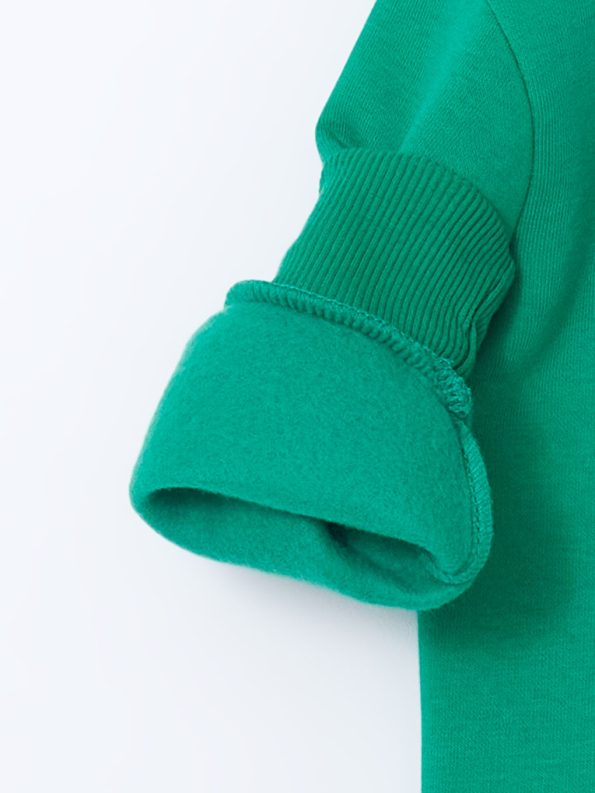 LCW Kids Green Printed Crew Neck Sweatshirt for Boys