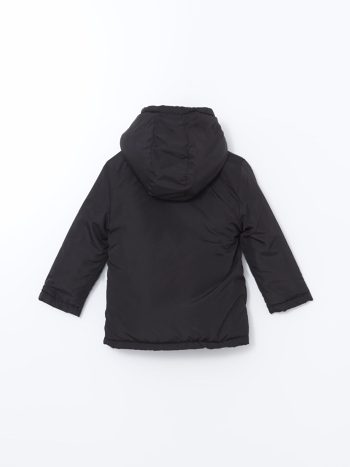 LCW Eco Black Hooded Boys Puffer Jacket