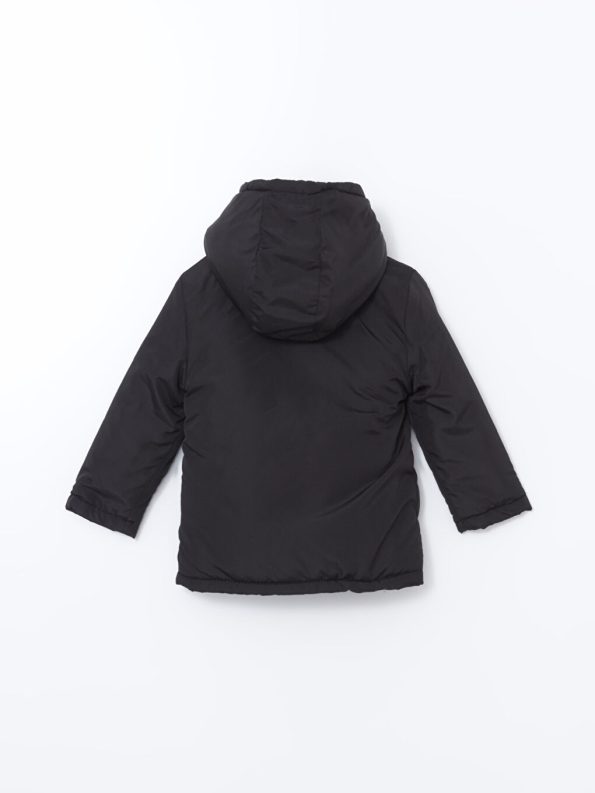 LCW Eco Black Hooded Boys Puffer Jacket
